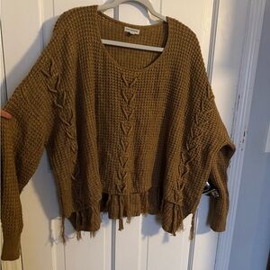 EARTHBOUND Brown Knit Sweater